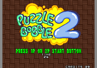 Puzzle Bobble 2 & Bust-A-Move Again (Neo-Geo) Title Screen